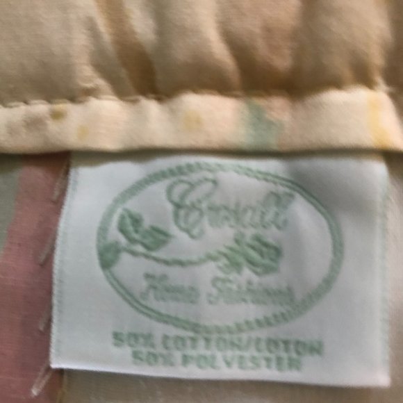 1 PAIR CROSCILL DRAPERY TIEBACKS BRUSH STROKES SOUTHWEST PASTEL PATTERN Cotton - Picture 6 of 8